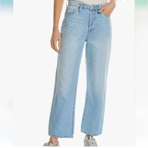 BLANKNYC The Baxter Ribcage Straight Leg High Rise Button Fly Women  Jeans 28